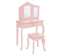 Atmosphera Tavolino e sgabello Sissi rosa per bambini L60 cm