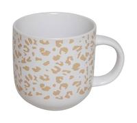 Atmosphera - Tazza leopardi L12xd8.5xh9cm - Bianco, Bianco