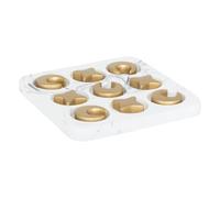 Atmosphera - Tre a strisce selvatiche bianche 18 x 18 cm