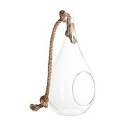 ATMOSPHERA CREATEUR D'INTERIEUR - Vaso a goccia in vetro e corda H25cm