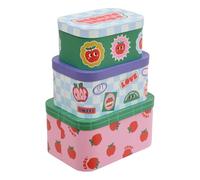 Atmosphera x Cha Cha Pop - Set di 3 scatole portaoggetti impilabili Chacha - Cartone multicolore - Per riporre i giocattoli e decorare la cameretta dei bambini