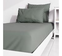 Atmosphère Lenzuolo con Angoli, Verde (Kaki), 90 x 190 cm