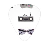 Atmosphere of the era, set di 12 plettri per chitarra, sottili, medi e spessi, adatti per chitarra, basso, chitarra elettrica e ukulele