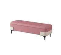 ATMRC Poggiapiedi Sgabello da letto all'estremità del letto Sgabello for cambiare le scarpe for la casa Sgabello portaoggetti con contenitore for soggiorno Sgabello creativo Ingresso(Pink)