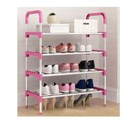 ATMRC Scarpiere Scarpiera a 4 livelli, scarpiera for armadio, ingresso, scarpiera salvaspazio, scarpiera impilabile autoportante Soggiorno(Pink)