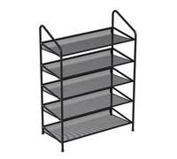 ATMRC Scarpiere Scarpiera multistrato Portascarpe in metallo Organizzatore for riporre scarpe in ferro, grande capacità, salvaspazio for ripiano for scarpe da ingresso Soggiorno(Noir,65 * 26 * 92cm)