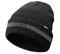 ATNKE Berretti Riflettenti Cappello Invernale Lavorato a Maglia Termico ad Alta visibilità di Sicurezza con Striscia Riflettente Adatto per Sport da Lavoro all'aperto Black Grey