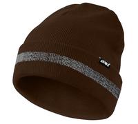 ATNKE Berretti Riflettenti Cappello Invernale Lavorato a Maglia Termico ad Alta visibilità di Sicurezza con Striscia Riflettente Adatto per Sport da Lavoro all'aperto Coffee
