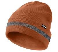 ATNKE Berretti Riflettenti Cappello Invernale Lavorato a Maglia Termico ad Alta visibilità di Sicurezza con Striscia Riflettente Adatto per Sport da Lavoro all'aperto Brown