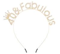 Atoden Decorazioni per il 40° compleanno da donna 40 e favolosa fascia di compleanno in oro diadema corona regina regalo per il 40° compleanno per lei bomboniere accessori di buon compleanno per donna