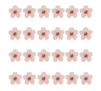 Atoden Fermagli per capelli a forma di fiore rosa, con strass, 24 pezzi, mini clip per capelli