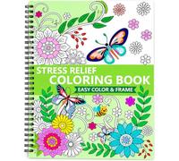 Atoke Libro da colorare per adulti, libri da colorare rilegati a spirale