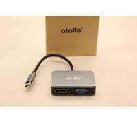 Atolla Mozzo USB C, Adattatore USB C Verso HDMI UHD Con Porta HDMI 4K