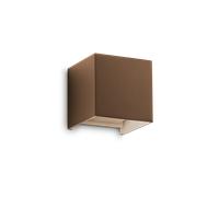 Applique Da Parete Contemporaneo Atom Alluminio Coffee Led 12W 3000K Ip54