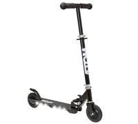 ATOM - Monopattino per bambini con luci a LED, manubrio regolabile e telaio pieghevole, 2 ruote, per bambini dai 4 ai 7 anni, colore: nero