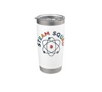 Atom STEAM Squad - Fanatico di scienza, tecnologia, ingegneria, arte e matematica Bicchiere termico in acciaio inox doppia parete