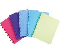 Atoma Quaderno alla moda, formato A5, 144 pagine, in PP, a quadretti commerciali, colori assortiti, 10 pezzi