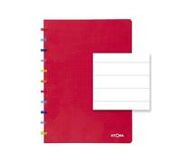 ATOMA Tutti Frutti - Quaderno A4 - Rosso - Rigato