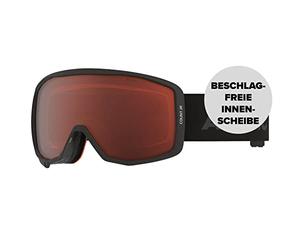 Atomic AN5105650 Count JR Orange, Maschera da Sci per Bambini, Junior Fit, Montatura Live Fit, Compatibile con Occhiali da Vista, Nero/Arancione
