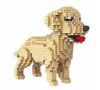 Atomic Building Cane Golden Retriever (Labrador Retriever). Figura da Assemblare con nanoblocchi. 950 pezzi.