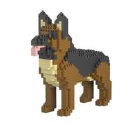 Atomic Building Kit Di Costruzione Con Mini Blocchi. Figura Di Mascotte Da Assemblare. Per Collezionisti Adulti E Bambini. Cane Pastore Tedesco/German Shepherd