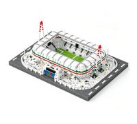 Atomic Building Modello Di Architettura Da Costruire Con Mini Blocchi, Design Realistico Di Campo Da Calcio. Collezione Degli Stadi D’Élite Del Mondo. Stadio Di Calcio A Torino, Italia.