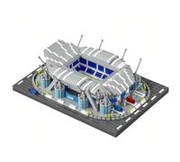 Atomic Building Modello Di Architettura Da Costruire Con Mini Blocchi, Design Realistico Di Campo Da Calcio. Collezione Degli Stadi D’Élite Del Mondo. Stadio Della Città Di Manchester, Regno Unito.