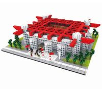 Atomic Building - Stadio Giuseppe Meazza, stadio San Siro di Milano. Modello da assemblare con nanoblocchi. Più di 3800 pezzi.
