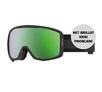 ATOMIC Count JR Spherical Maschera da sci per bambini, confortevole montatura Live Fit, visibilità nitida e protezione dal riverbero migliorata, adatta a chi porta gli occhiali, colore nero