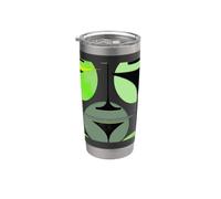 Atomic - Martini ispirati agli anni '50 in grigio, verde acqua, lime Bicchiere termico in acciaio inox doppia parete