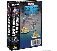 Atomic Mass Games , Captain America and War Machine: Marvel Crisis Protocol, Miniatures Game, Ages 14+, 2 Players, 45 Minutes Playing Time