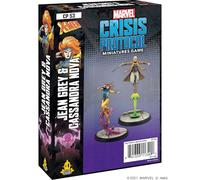 Atomic Mass Games , Jean Gray and Cassandra Nova: Marvel Crisis Protocol, Miniatures Game, Ages 14+, 2 Players, 45 Minutes Playing Time, Multicolor, FFGCP53