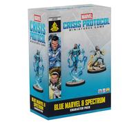 Atomic Mass Games | Marvel Crisis Protocol Blue Marvel And Spectrum | Miniatures Expansion | 2 Miniatures And Stat Cards | 2 Players | 90 Minutes