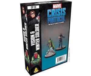 Atomic Mass Games , Marvel Crisis Protocol: Character Pack: Vision and Winter Soldier , Miniatures Game , Ages 10+ , 2+ Players , 45 Minutes Playing Time
