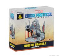 Atomic Mass Games Marvel: Crisis Protocol - Tomba di Dracula Terrain Pack - Iconico pezzo gotico del castello, gioco di supereroi da tavolo, età 14+, 2 giocatori, 90 minuti di gioco, realizzato