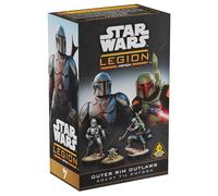 Atomic Mass Games | Star Wars Legion: Outer Rim Outlaws | Espansione Per Gioco Di Miniature, Boba Fett (Daimyo), Din Djarin, Grogu, 4 Miniature Non Dipinte, Command Cards | 2 Giocatori | 90 Minuti