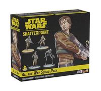 Atomic Mass Games | Star Wars Shatterpoint All The Way Squad Pack | Espansione Per Gioco Di Miniature, Personaggi Ribelli Di Rogue One, 4 Miniature, Unit Stat Cards | 2 Giocatori | 90 Minuti