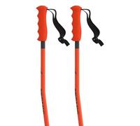 Atomic Salomon REDSTER GS JR Bastoncini da sci per bambini, in alluminio 4*, da 90 cm di lunghezza, affidabili, con asta curva, impugnatura JR ergonomica, rosso