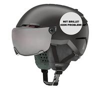 ATOMIC Savor Visor JR Casco da Sci con Visiera per Bambini e Ragazzi, Assorbimento degli Urti, Sistema di Ventilazione Active Aircon, Maschera con Lenti a Specchio, di Colore Lavanda, Taglia XS