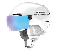 Atomic Savor Visor Stereo, casco da sci con visiera, bianco 51-55cm White Heath