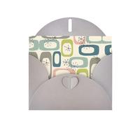 Atomic Stars - Biglietti di auguri con stampa in stile retrò, 15,2 x 10,2 cm, con busta, perfetti per scrivere saluti e note di ringraziamento