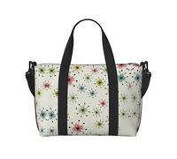 Atomic Stars - Borsa da viaggio a tracolla con stampa a stelle, borsa da viaggio, borsa da viaggio per sport e fitness
