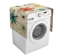 Atomic Stars - Copertura per lavatrice con tasche portaoggetti per lavatrice e asciugatrice, 137,9 x 52,1 cm, per frigorifero, cucina, decorazione per la casa