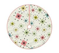 Atomic Stars - Gonna per albero di Natale, motivo retrò, decorazione natalizia per interni e feste