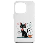 Atomic Stars Kitschy MCM - Tazza da caffè con gatto retrò Custodia per iPhone 13 Pro