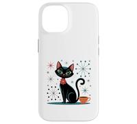 Atomic Stars Kitschy MCM - Tazza da caffè con gatto retrò Custodia per iPhone 14