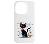 Atomic Stars Kitschy MCM - Tazza da caffè con gatto retrò Custodia per iPhone 14 Pro