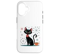 Atomic Stars Kitschy MCM - Tazza da caffè con gatto retrò Custodia per iPhone 16