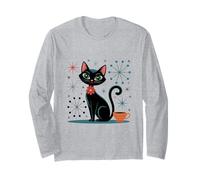 Atomic Stars Kitschy MCM - Tazza da caffè con gatto retrò Maglia a Manica