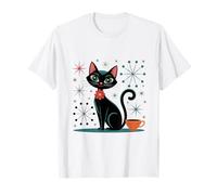 Atomic Stars Kitschy MCM - Tazza da caffè con gatto retrò Maglietta